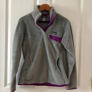 Patagonia polartec textured fleece pullover EUC size Medium